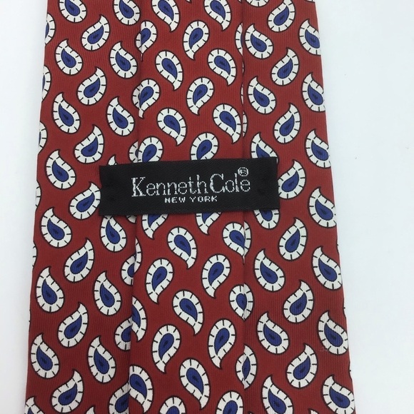 Silk Paisley Tie by Kenneth Cole New York - Picture 3 of 4